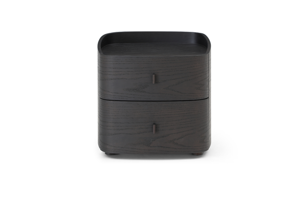 Vertu Bedside Table - Smoke Oak - Tommy Franks