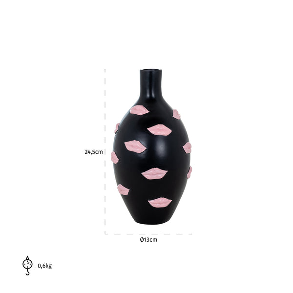 Vase Kisses Black Big (black) – Richmond Interiors