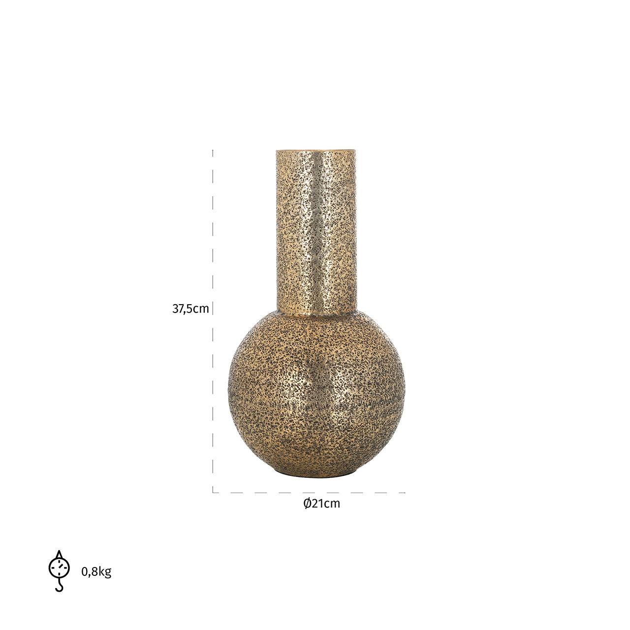 Vase Darcey big (Brushed Gold)