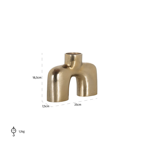 Vase Marley Small (brushed Gold) – Richmond Interiors