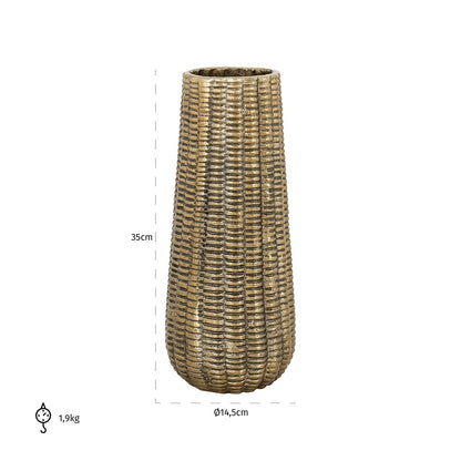 Vase Loran small (Brushed Gold)- Richmond Interiors