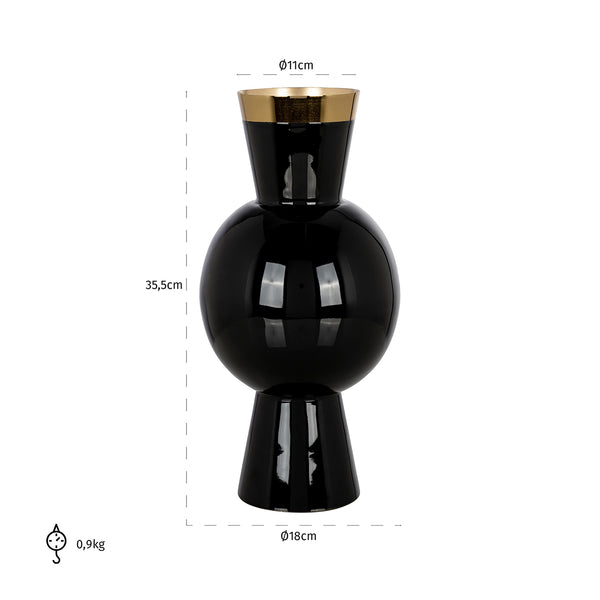 Vase Novee (black) – Richmond Interiors
