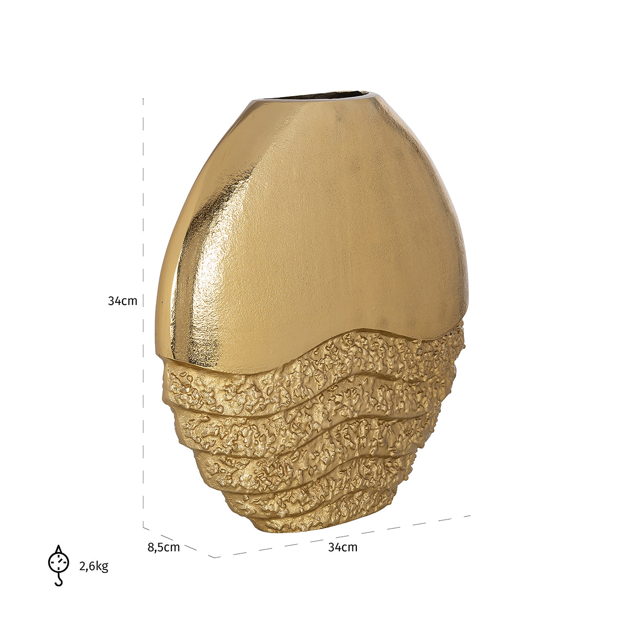 Vase Roxy big (Gold)