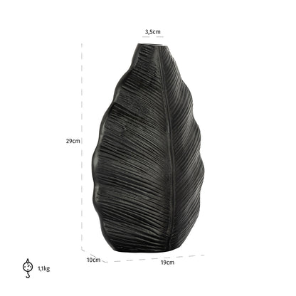 Vase Willow small black (Black)