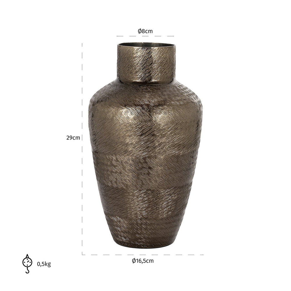 Vase Joah smoke black