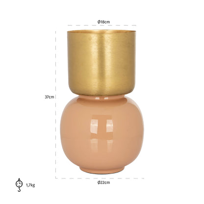 Vase Calla (Brushed Gold)- Richmond Interiors