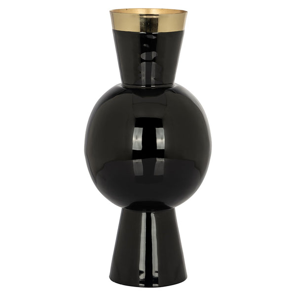 Vase Florence (Black/gold)