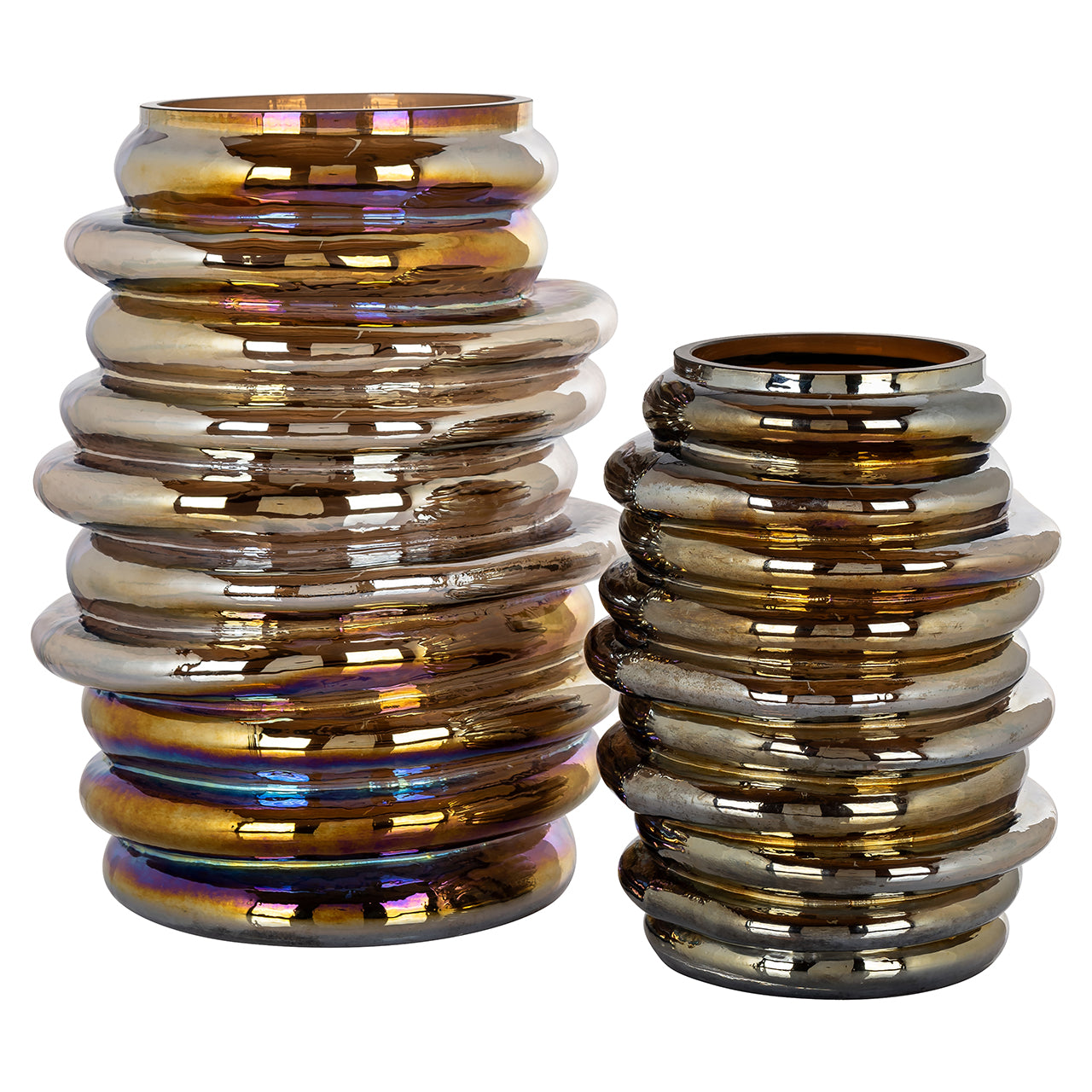 Vase Ava disco brown big (Brown)- Richmond Interiors