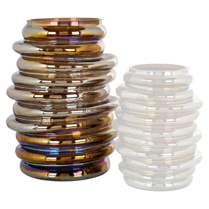 Vase Ava disco brown big (Brown)- Richmond Interiors