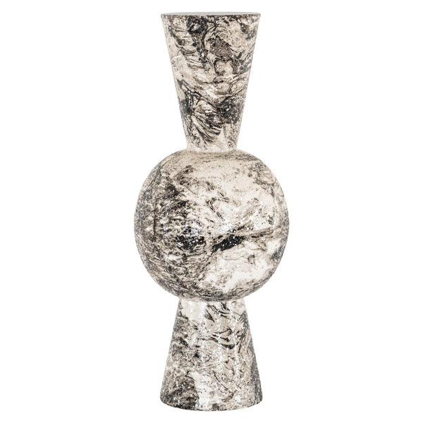 Vase Florry black/white