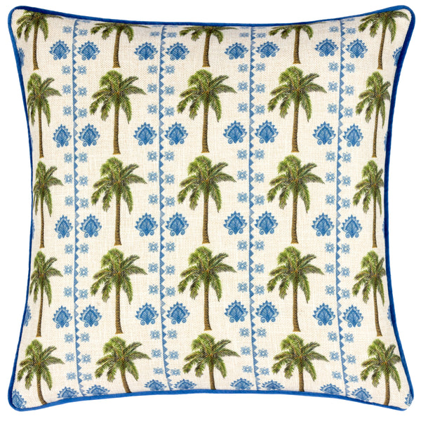 Valera Rodis Palm 43x43 Feather Filled Cushion Multi