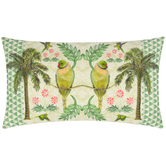 VALERA ZIKA PARROTS 30X50 FEATHER FILLED CUSHION MULTI