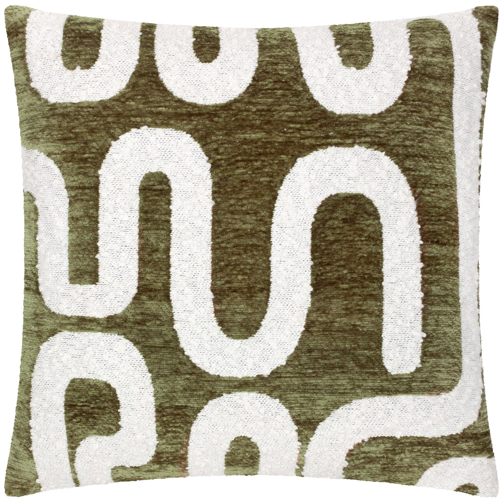 Vardan 45x45 Feather Filled Cushion Olive