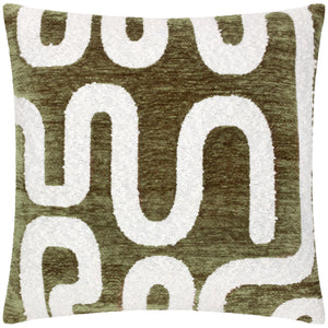 Vardan 45x45 Feather Filled Cushion Olive