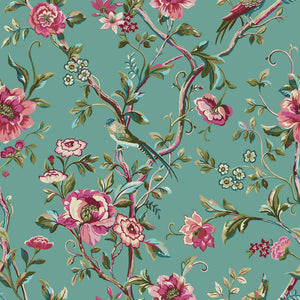 Vintage Chinoiserie King Size Duvet Set Jade - Riva