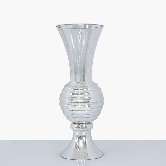 45cm Silver Glass Vase