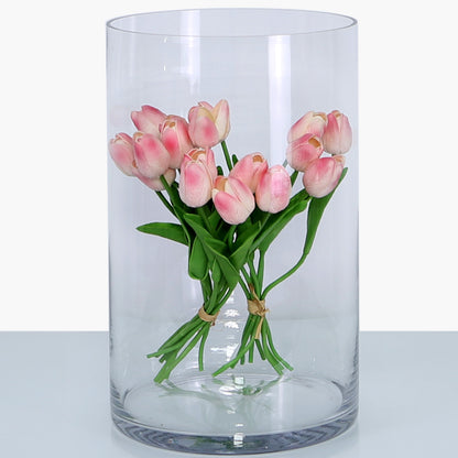 40cm Cylinder Glass Vase Clear