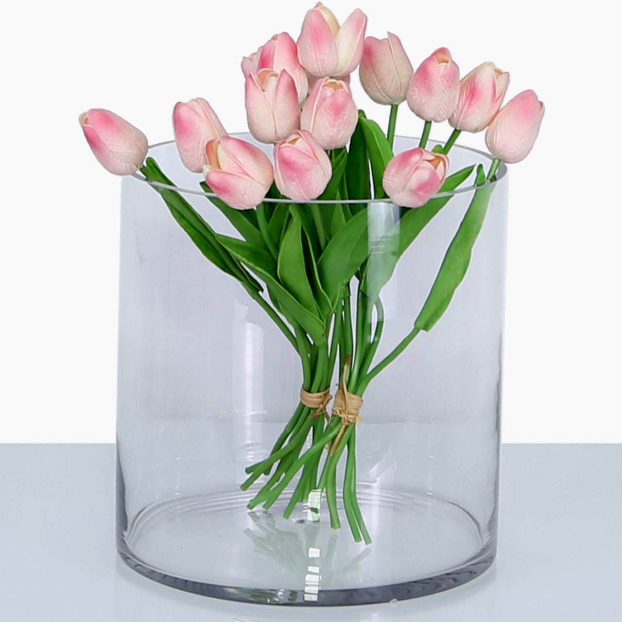 25cm Cylinder Glass Vase Clear