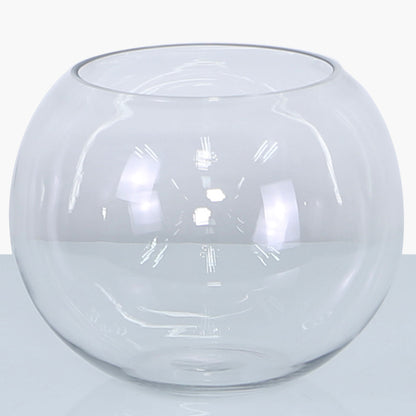 25cm Glass Bowl Vase Clear