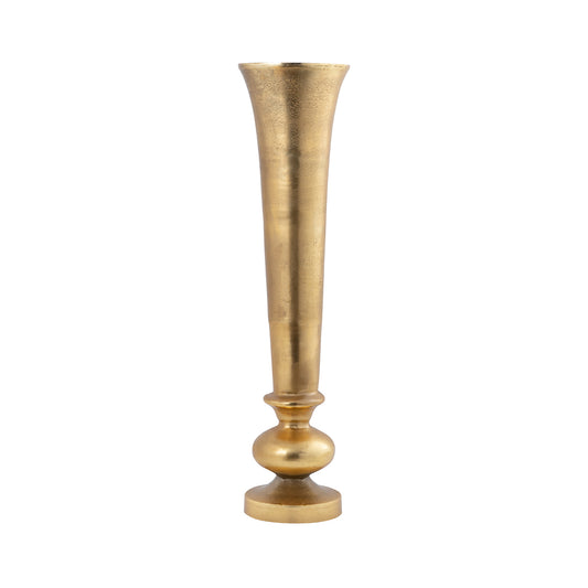 69cm Fluted Vase Gold