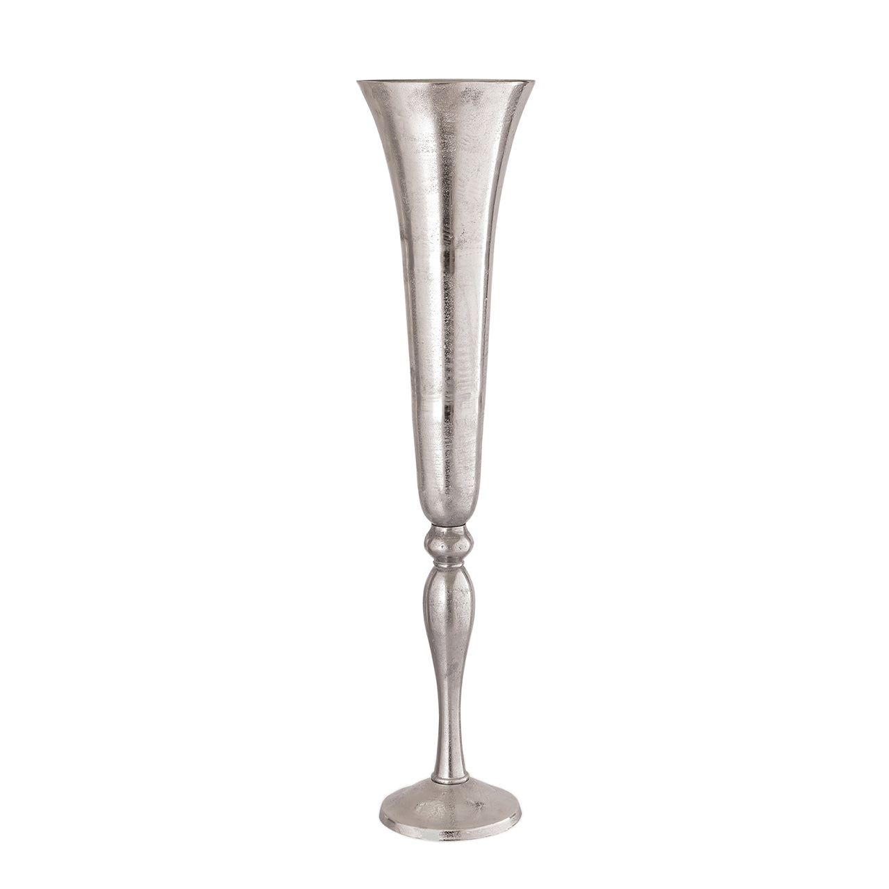 110cm Fluted Vase Nickel