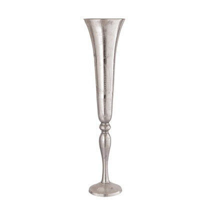 110cm Fluted Vase Nickel