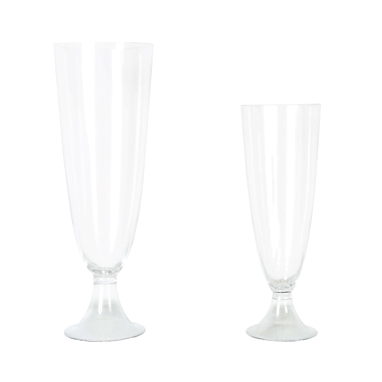 40cm Clear Glass Vase