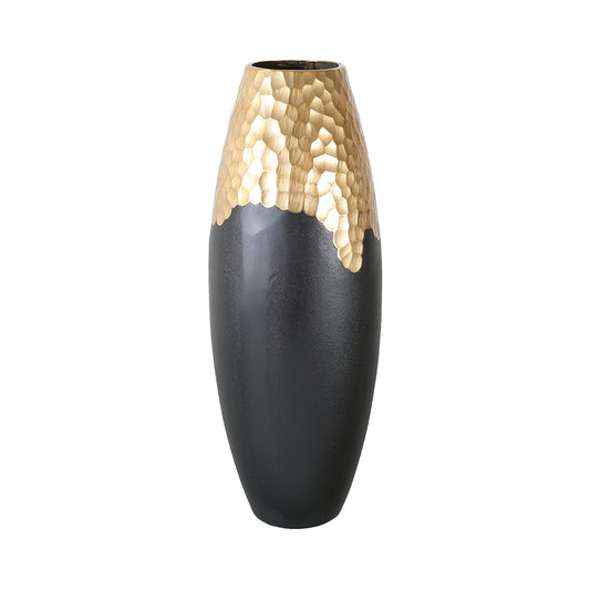 49cm Black & Gold Vase