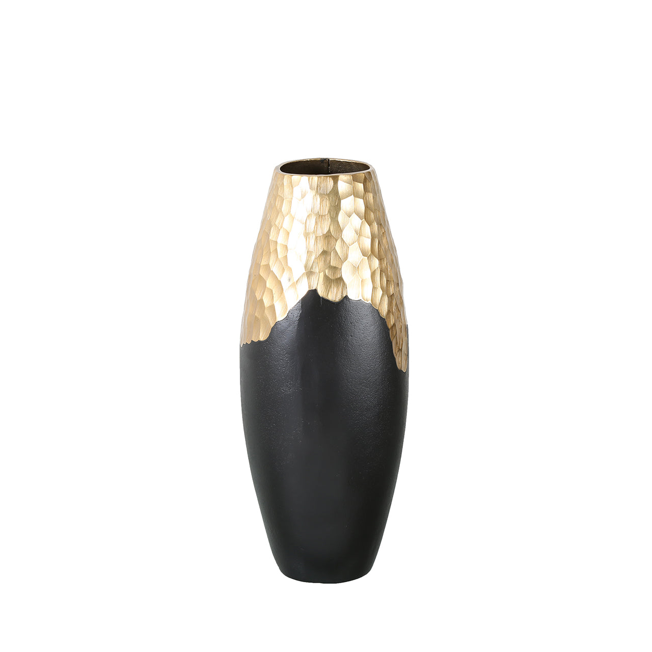 39cm Black & Gold Vase