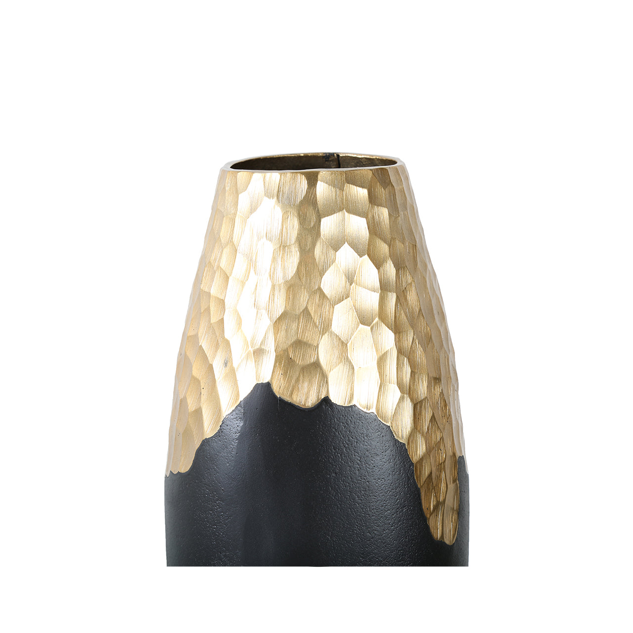 39cm Black & Gold Vase