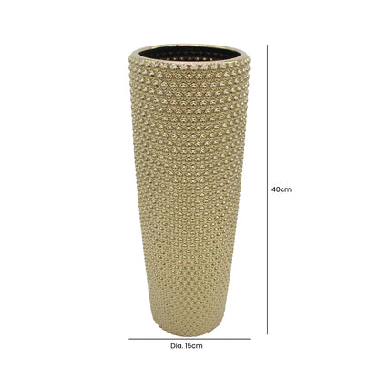 40cm Gold Bubble Design Vase