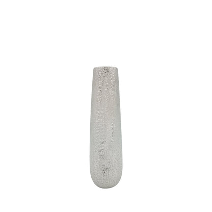 38.8cm Silver Textured Vase