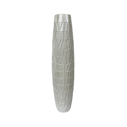90cm Pearl White Polyresin Floor Vase