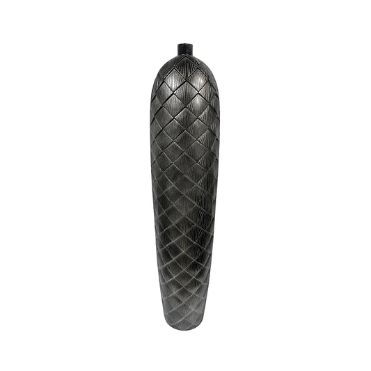 94cm Gunmetal Grey Polyresin Vase