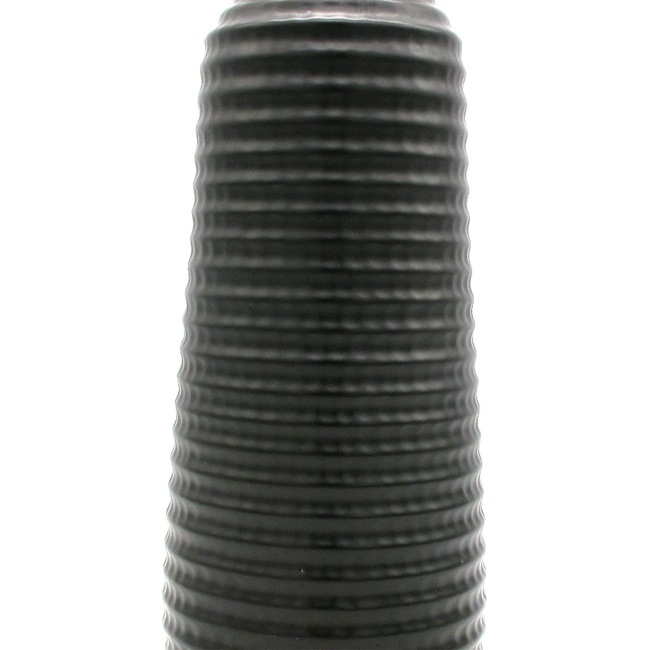 35cm Matte Black Ceramic Vase