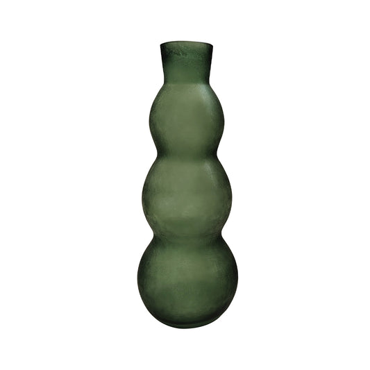 50cm Cracked Green Frost Bubble Shape Glass Vase