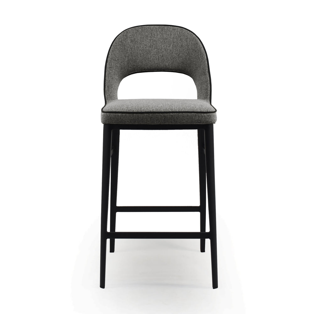 Verna Bar Stool - Enzimi Dark Grey - Tommy Franks