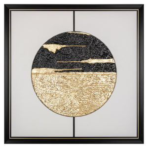Wall art Moon black/gold