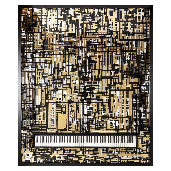 Wall art Wibi black/gold