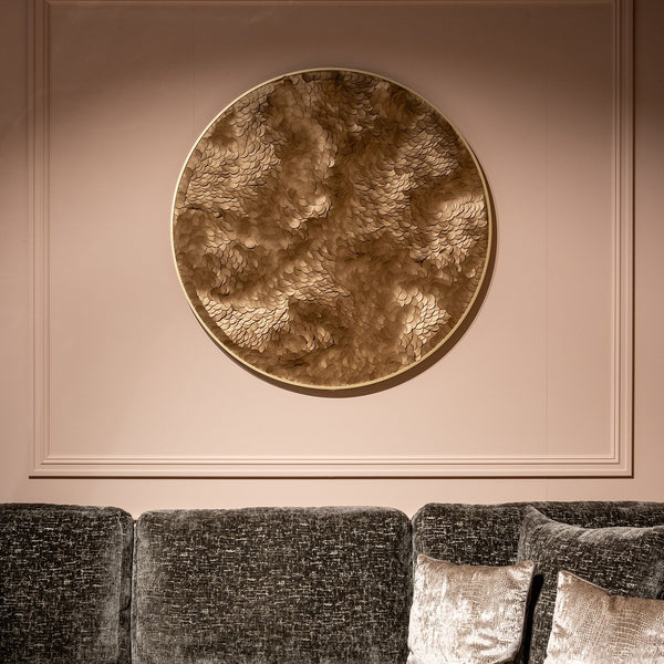 Wall Art Bloom (gold) – Richmond Interiors
