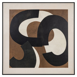 Wall art Euphoria brown right