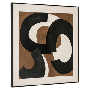 Wall art Euphoria brown right