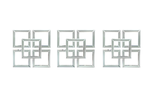 Manhattan 40x40 Geo Mirror Wall Art