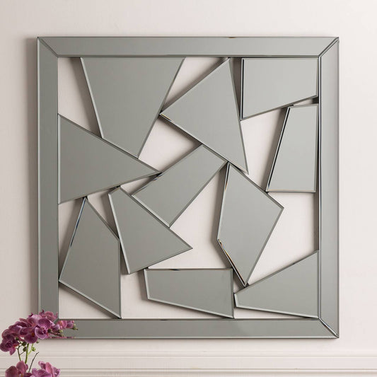 80cm Abstract Mirror Wall Art
