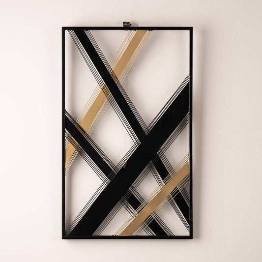 66cm Black and Gold Wall Decoration