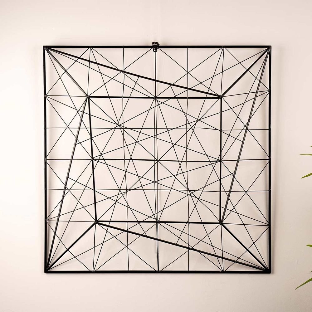 81.3x81.3 Black Metal Wall Decoration