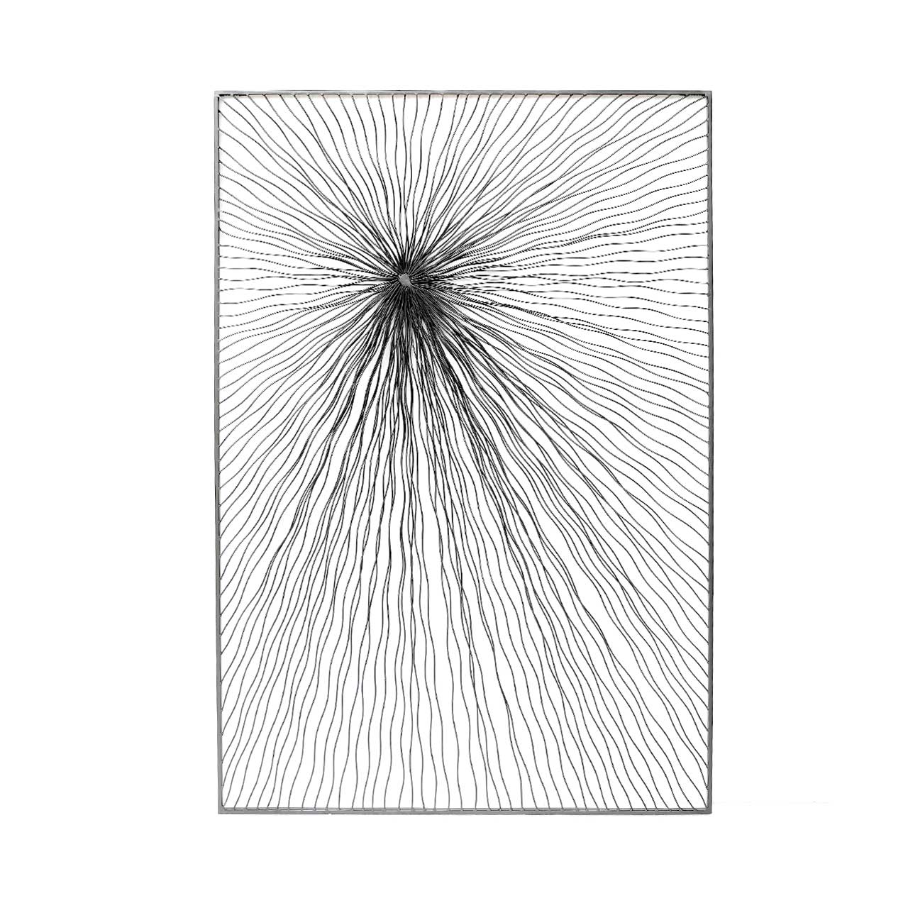 120cm Grey Gunmetal Metal Wall Decoration