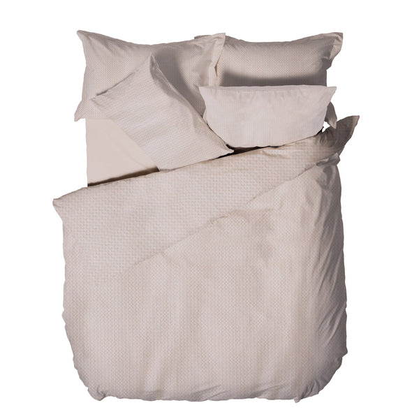 Waffle Super King Size Duvet Set Blush - Riva