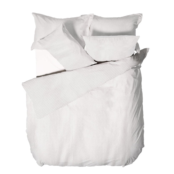 Waffle Single Duvet Set White - Riva