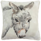 WATERCOLOUR DONKEY 43X43 FEATHER FILLED CUSHION